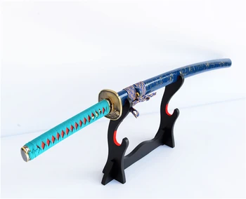 Mėlyna Samurajus Kardas Japonų Katana 1060 Anglies Plieno Aštriais Ašmenimis su Hi Full Tang Iaido Mokymo Espadas Katana Cosplay Kardas