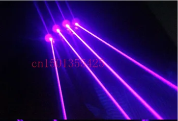 Mėlynai violetinis lazeris 405nm reiškia 4 lazerio pirštinės DJ klubas, baras KTV rekvizitai lazeris 200mw pirštinės