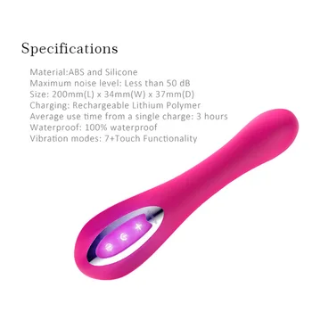 Nalone 0.72 Colių USB Mokestis Silikono Smart Stipraus Smūgio Dildo Vibratorius G-spot Makšties Klitorio Stimuliatorius Sekso Žaislai Moterims
