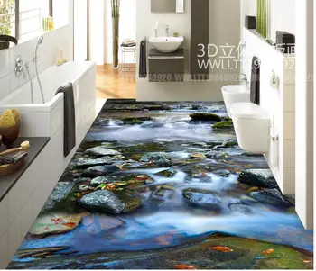 Namo Apdaila 3D tapetai, grindų kambarį Pasirinktinius Nuotraukų lipnios 3D grindis, PVC grindų vandeniui