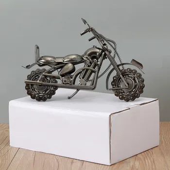 Namų Dekoro Halley motociklo Figūrėlės Metalo Apdaila Amatų Dovana Biuro Apdailos Klasikinis Aukso Garsaus Metalo Bronzos Amatų
