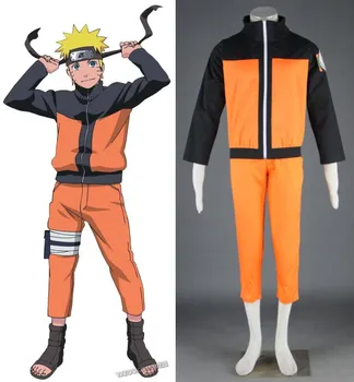 NARUTO Uzumaki Naruto anime cosplay helovinas kostiumai