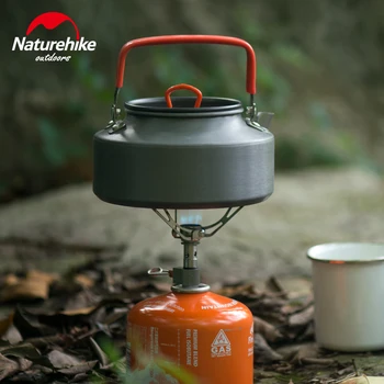 Naturehike Outdoor Camping Kettle Aluminum Alloy Ultralight Portable Tea Pot 1.1L Coffee Pot Tourism Hiking Water Kettles