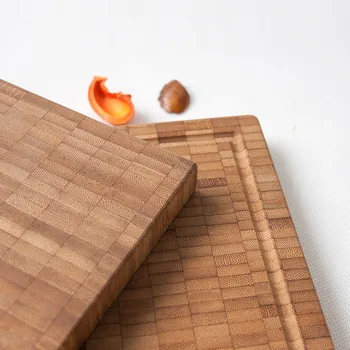 Natūralaus Bambuko Smulkinimo Blokas Stačiakampis Storio Vaisiai Mini Pjaustymo Lenta Kūrybos Modelis Eco-Friendly Sveiko Maisto Plokštės