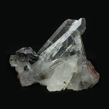 Natūralaus krištolo veidrodį, geležies rūdos, mineralų kristalai simbiotinius egzempliorių mokymo egzempliorių Kistler originalus akmens dovanų rinkiniai