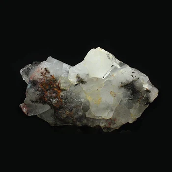 Natūralaus krištolo veidrodį, geležies rūdos, mineralų kristalai simbiotinius egzempliorių mokymo egzempliorių Kistler originalus akmens dovanų rinkiniai