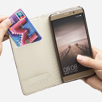 Natūralios Odos flip Case For Samsung Galaxy S6 S7 S8 S9 Krašto Plus Dragon head modelis J5 J7 A7 A8 A9 2017 8 Pastaba telefono dangtelį