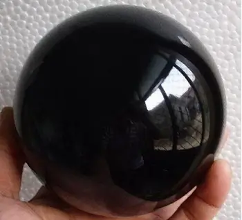 Natūralus juodasis obsidianas kvarcinio krištolo rutulį gydymo kaip dovaną