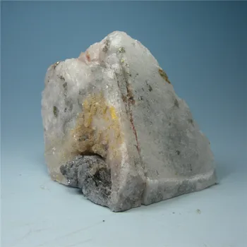 Natūralus mineralinis red crystal dolomito akmens simbiozė chalcopyrite mineralinių egzempliorių mokymo egzempliorių, originalus akmens