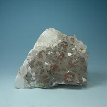 Natūralus mineralinis red crystal dolomito akmens simbiozė chalcopyrite mineralinių egzempliorių mokymo egzempliorių, originalus akmens