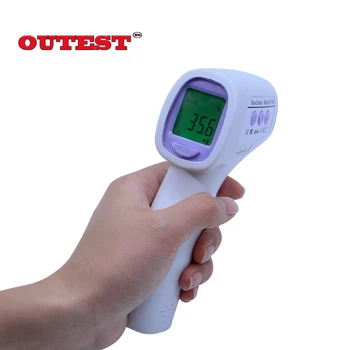 Nauja Buitinė žmogaus kūno infraraudonųjų spindulių termometras UV8808 32-42.9 laipsnių (Žmogaus organizmo) skaitmeninis termometras kūdikiui ginklą