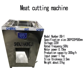 Nauja Elektros mėsos pjovimo staklės, profesionali, nerūdijančio plieno, pramoninis šaldytos mėsos slicer vertikalus mėsos pjaustymo mašina 220V