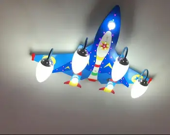 Nauja Plokštuma LED Lubų Šviesos Lempos Apšvietimo Vaikas Berniukas, Svajonių Jet Skristi Miegamojo Apšvietimas svetainės Mėlyna