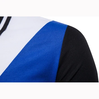 Naujas 2018 m. vasaros priežastinis polo marškinėliai mados prekės ženklo vyrų geometrijos kratinys slim trumpas rankovėmis POLO Marškinėliai suknelė vyrų Viršūnes ES/US dydis