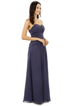 Naujas 2018 Pigūs Bridesmaid Dresses Pagal 50-line Brangioji Grindų Ilgis Pilkos spalvos Šifono Vestuvės Suknelės