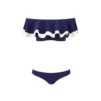 Naujas 2018 Pynimas Stebėjimo Bikini Moterims seksualus brazilijos maudymosi kostiumėlį Dygsnio nuo Peties Bandeau Bikini maudymosi Kostiumėliai, Maudymosi Kostiumai