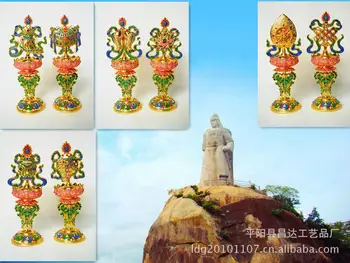 Naujas 6.5 colių aštuonių laimingas papuošalų rinkinys Buda Tantros veikla Tibeto Budizmas Budistų tiekia didmeninės manufactu