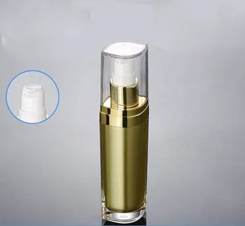 NAUJAS 60ML AUKSO akrilo akių forma siurblys losjonas butelis ,prabanga, 60 ml plastiko kosmetikos konteinerių,unikalus 2 oz aukso paspauskite siurblys butelis