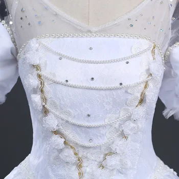 Naujas Alice in Wonderland Kostiumas Baltas Kostiumas Karalienė Dress Helovinas Cosplay Kostiumas