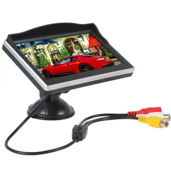 Naujas Atvykimo 5inch Auto Stebėti TFT LCD ekranas galinio vaizdo atsargine Ekrano sauga, vairavimo ir Automobilių Stovėjimo gyvis Monitoriai, DVD Atvirkštinį