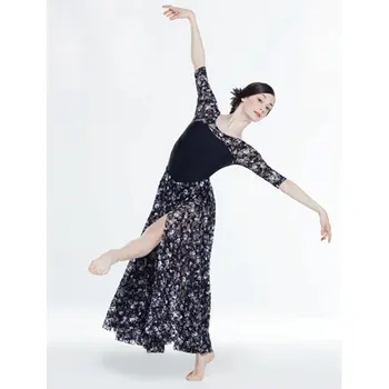 Naujas atvykimo Baleto Triko & ilgi sijonai, Vidutinio ilgio rankovės Baleto Dancewear Suaugusiųjų Šokių Praktikos Drabužius Gimnastikos Triko