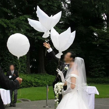 Naujas atvykimo Didelis dove balionas vestuves papuošti Gimtadienio vaikų žaislą Helio balionas didmeninė Brazilija Rusija