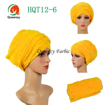 Naujas atvykimo!!Elegantiškas Afrikos headwrap turbaną gele Kietas headtie su ju karoliukai 9colors afrikos scraf karšto pardavimo moterų headtie.