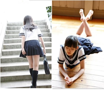 Naujas atvykimo japonijos mokyklinę uniformą mergaičių klasės aptarnavimas sailor kostiumai seksualus mergaičių mokyklos uniformų Cosplay mergaičių kostiumas