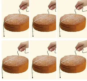 Naujas Atvykimo Kepimo Pyragai, bandelės, Įrankių Reguliuojamas Vielos Tortas Slicer Leveler Nerūdijančio Plieno Gabalas už Sluoksnis