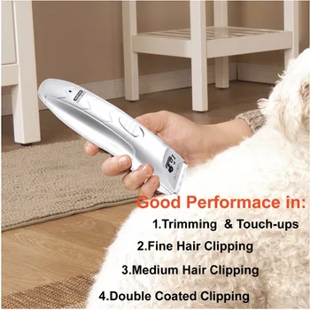 Naujas Atvykimo Profesionalus Galingas Įkraunamas Naminių Kačių Ir Šunų Plaukų Žoliapjovės Clipper Elektros Viliojimo Skustuvas Augintiniai Mažesne Mašina