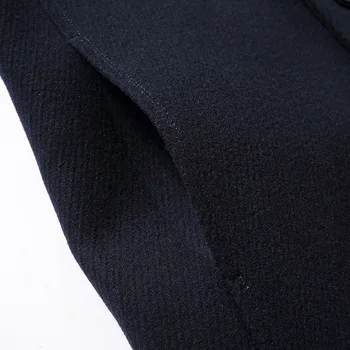 Naujas atvykimo stiliaus vyrų high-end boutique verslo atsitiktinis vilnonis paltas vyrų vienas mygtukas, kietas slim tranšėjos striukė dydis M-3XL
