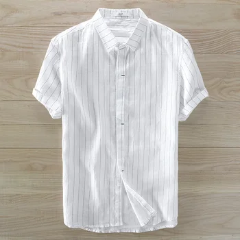 Naujas atvykimo trumpas rankovės skalbiniai, marškiniai vyrams, prekės ženklo mados juostele shirt mens vasarą baltus marškinius vyras patogus chemise homme