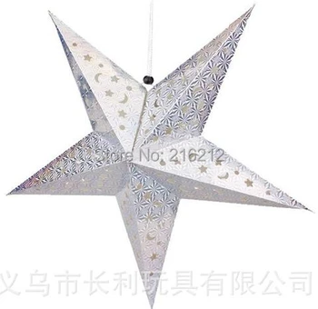 Naujas Atvyksta Kalėdų Ornamentu 30cm Popieriaus penkių žvaigždučių star umbra Kalėdų išdėstymas Popieriaus Žibintų Apdaila