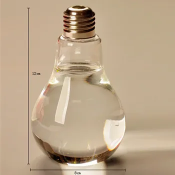 Naujas Atvykti lemputės skaidraus stiklo vaza šiuolaikinės mados hydroponic gėlių vaza vaza apdaila