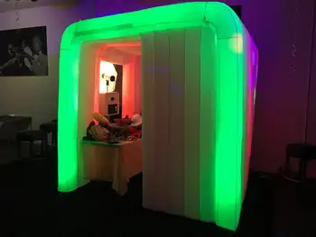 Naujas dizainas LED juostelės pripučiami photo booth talpyklos