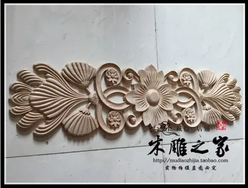 Naujas Dongyang woodcarving durų gėlių gėlių, gėlių aplikacijos medienos baldai, aksesuarai kabineto Shaoxing gėlių lovos