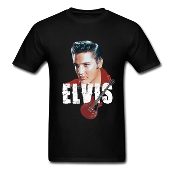 Naujas Elvis Marškinėliai Camiseta T-shirt Vyrai, O-kaklo Medvilnės XXXL Trumpas Rankovės Užsakymą Derliaus Spausdinimo T Shirts Fitneso Vyrai