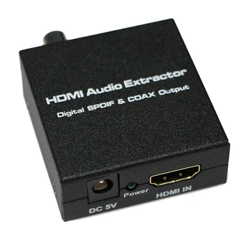 Naujas HDMI ir SPDIF Koaksialinis Konverteris HDMI įvesties Toslink ir Coaxial Out HDMI Audio Extractor Skaičiuoklė