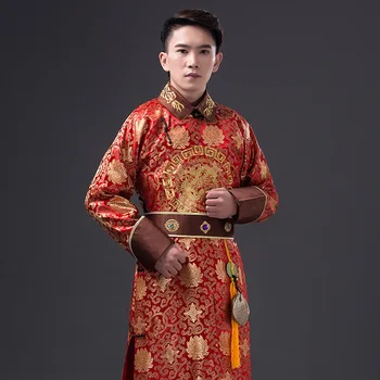 Naujas Kinijos Han Ministras Tradicinių Senovės Kostiumas Kostiumas Skraiste Vyrų Satino Siuvinėti Princas Imperatorius Etape Suknelė Nemokamas Pristatymas
