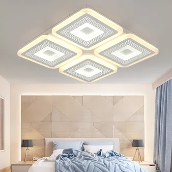 Naujas Kinų stiliaus led lubų šviesos šiuolaikinės plonas stačiakampis kambarį šiltas miegamasis lempos restoranas studijų lempos