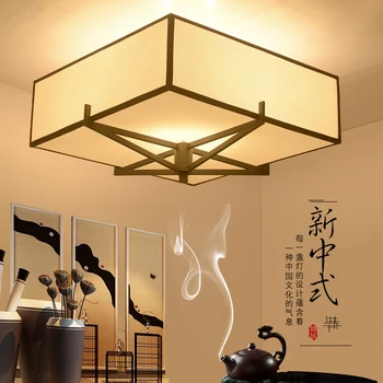 Naujas Kinų stiliaus Lubų Šviesos kvadratinių kambarį lempos originalumas retro tyrimą, miegamojo apšvietimas, restoranas engineeri LU717106