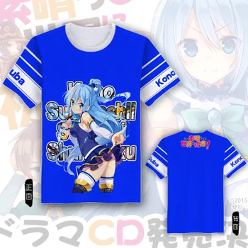 Naujas Kono Subarashii Sekai ni Shukufuku wo Megumin marškinėliai Anime Cosplay t-marškinėliai vyrams, moterims trumpomis rankovėmis Tees