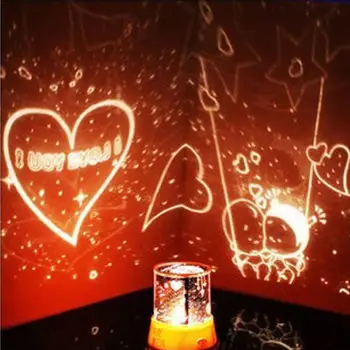 NAUJAS Kupidonas kūrybos dangaus žibintai žėrintis projektorius spalvinga viso dangaus žvaigždė romantiška valentino dienos dovanos Šalis noctilucent rekvizitai
