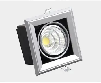 Naujas LED Grotelės, Lempos, šviesos srautą galima reguliuoti 15W LED Pupelių Puodą Šviesos Elektroninių Embedded Embeded Sienos Lengvųjų Komercinių Patalpų Biurui Šviesos