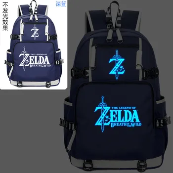 Naujas Legend of Zelda Šviesos Kuprinė Cosplay Kvėpavimas laukinių Akių Studentų Kuprinę Unisex Kelionės Peties Nešiojamas Krepšiai
