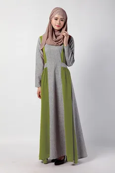 Naujas mados musulmonų moterų suknelė abaja dubajus jibabs kaftan ilgomis rankovėmis waisted formos suknelė printng skraiste arabų drabužis 041