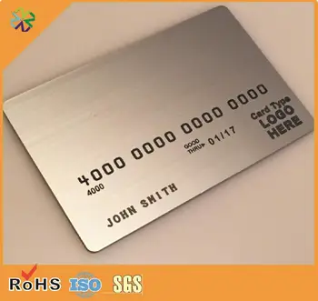 Naujas metalo vizitinę kortelę, juodos spalvos anoduoto nerūdijančio plieno metalo korteles,juoda vip metalo kortelės