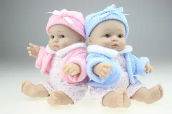 Naujas Mini Kūdikių Lėlės Realus Visą Vinilo Puikus Žaislas Kūdikiams Dovana Mergina Brinquedos para bebe-Geriausia Dovana