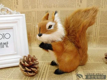 Naujas modeliavimo Voverė žaislas tikroviška Voverė lėlės dovana, apie 17x8x17cm