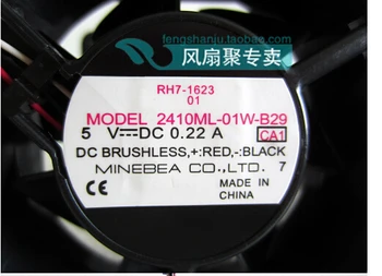 Naujas originalus NMB 2410ML-01W-B29 6cm 6025 5V 0.22 60*60*25MM 3 linijos kamuolys ventiliatorius aušinimo ventiliatorius